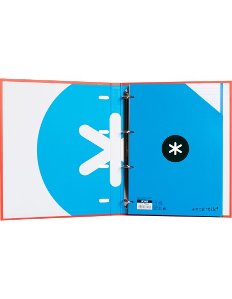 Carpeta con recambio antartik a4 cuadro 5mm...