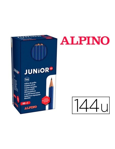 Lapices de grafito alpino junior caja de 144...