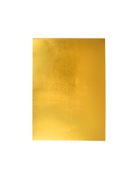 Goma eva liderpapel 50x70 cm espesor 2 mm metalizada oro