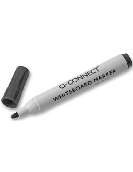 Rotulador q-connect pizarra blanca color negro punta redonda 3 mm