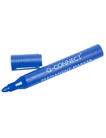 Rotulador q-connect marcador permanente azul...
