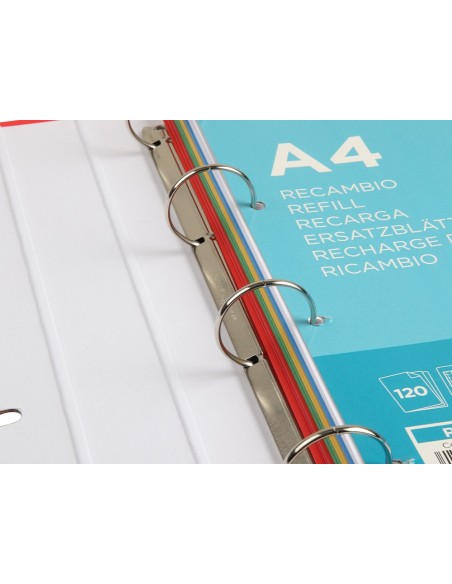 Carpeta con recambio liderpapel a4 cuadro 5 mm...