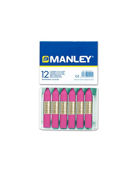Lapices cera manley unicolor lila n.39 caja de 12 unidades