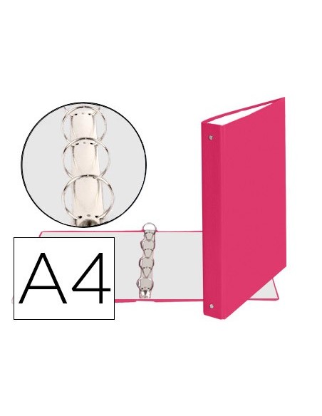 Carpeta de 4 anillas 30mm redondas exacompta a4...