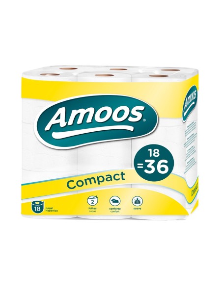 Papel higienico amoos doble largo 2 capas 120...