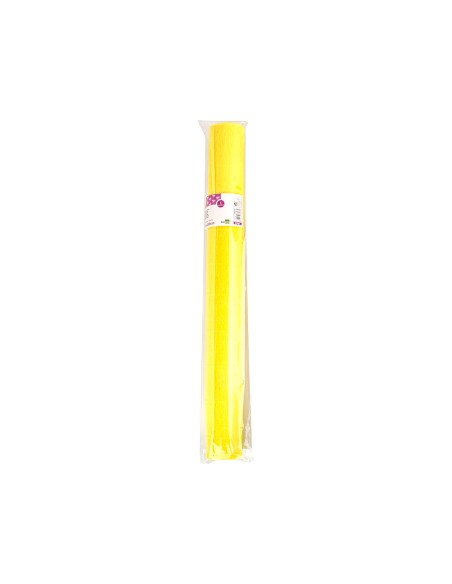 Papel crespon liderpapel rollo de 50 cm x 2,5 m 85g/m2 amarillo