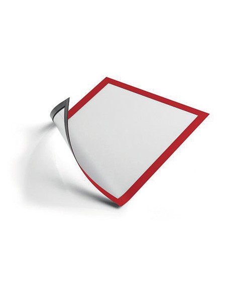 Marco porta anuncios durable magnetico din a4 dorso adhesivo removible para informacion de seguridad pack 5 unidades