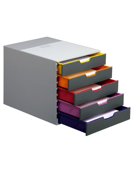 Fichero cajones de sobremesa durable varicolor...