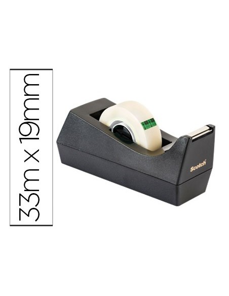 Portarrollo sobremesa scotch c38 color negro...