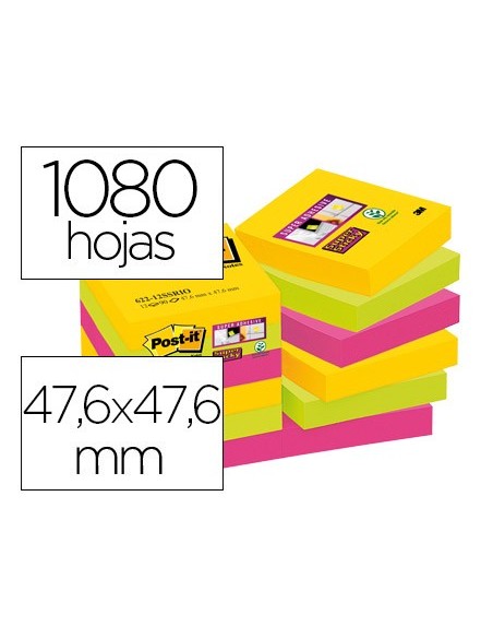 Bloc de notas adhesivas quita y pon post-it...