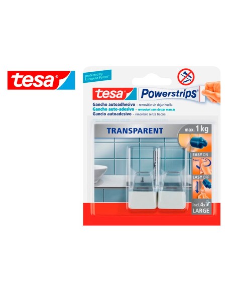 Gancho autoadhesivo tesa powerstrips grande...
