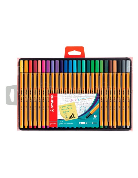 Rotulador stabilo punta de fibra point 88...