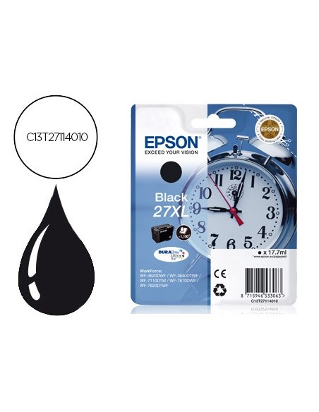 Ink-jet epson 27xl wf 3620 / 3640 / 7110 / 7610...