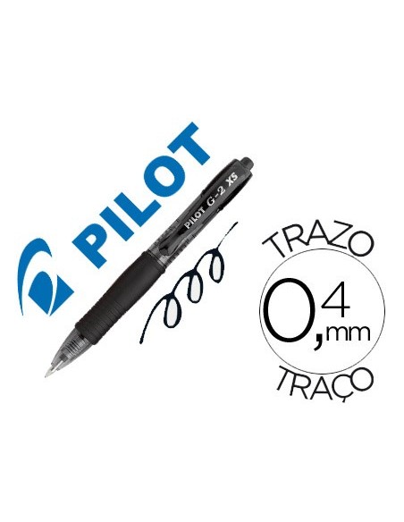 Boligrafo pilot g-2 pixie negro tinta gel...