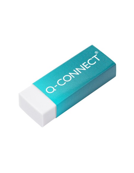 Goma de borrar q-connect plastica escolar y...