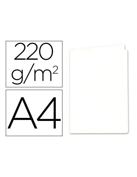 Subcarpeta cartulina exacompta din a4 blanca...