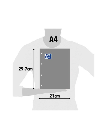 Recambio oxford a4 100 + 20 hojas gratis 90 gr...
