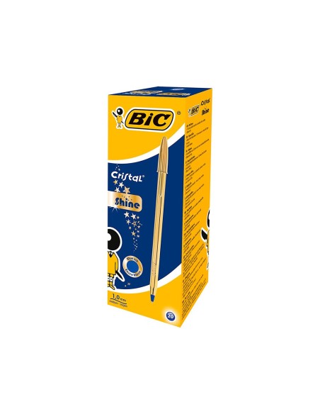 Boligrafo bic cristal celebration oro tinta...