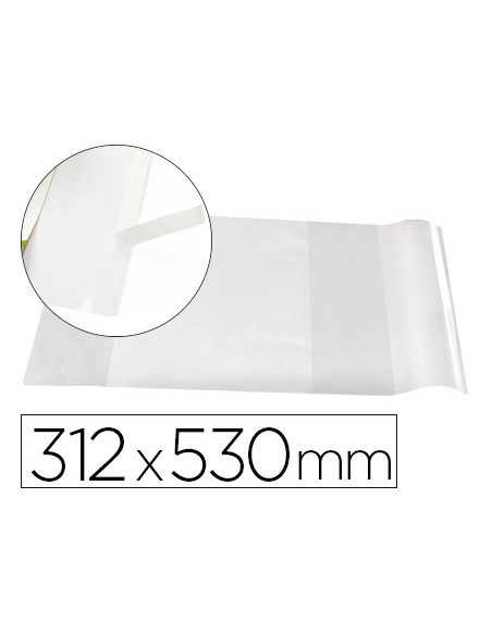Forralibro liderpapel nº31 con solapa ajustable adhesivo 312 x 530 mm