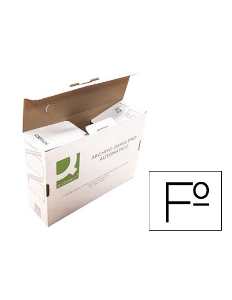 Caja archivo definitivo q-connect folio carton...