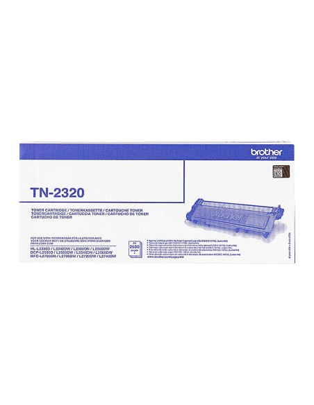 Toner brother tn-2320 dcpl2520dw dcpl2540dn mfcl2700dw mfcl2720dw mfcl2740dw negro 2600 pag