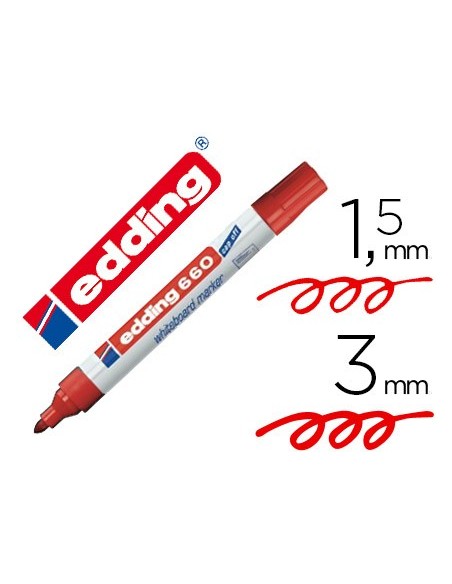 Rotulador edding para pizarra blanca 660 color...