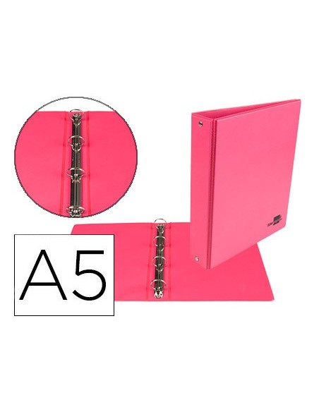 Carpeta de 4 anillas 25 mm redondas liderpapel...