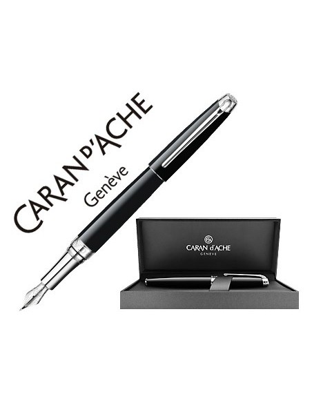 Pluma caran d'ache leman ebony laca china negra...