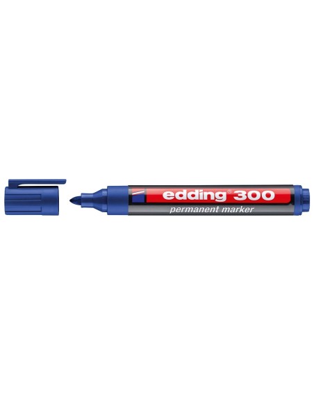 Rotulador edding marcador permanente 300 azul...