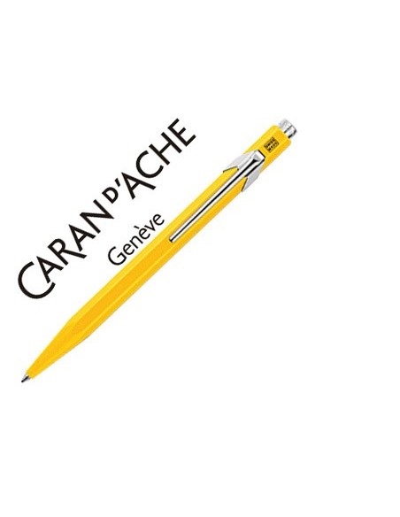 Boligrafo caran d'ache 849 amarillo punta media