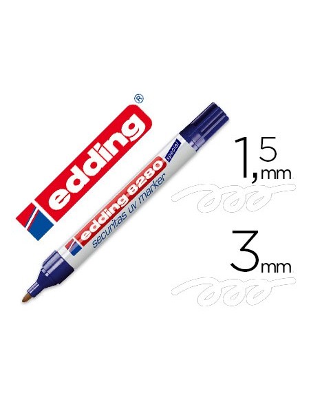 Rotulador edding marcador de seguridad visible...