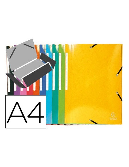 Carpeta exacompta gomas carton simil-prespan...