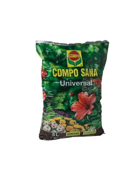 Sustrato compo universal para plantas de interior y exterior saco de 5 litros