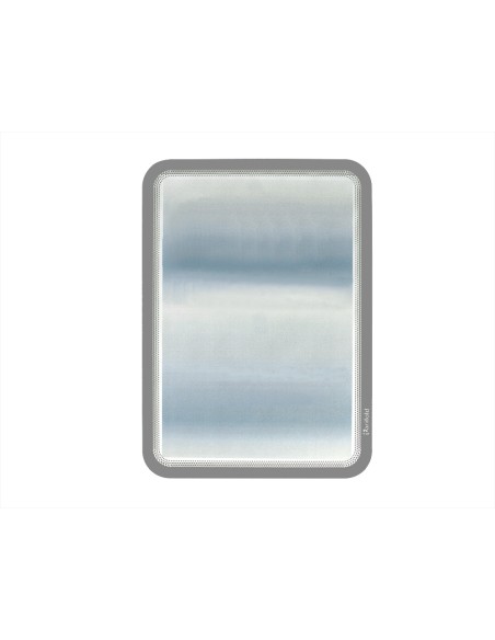 Marco porta anuncios tarifold magneto din a4 dorso adhesivo removible color gris pack de 2 unidades