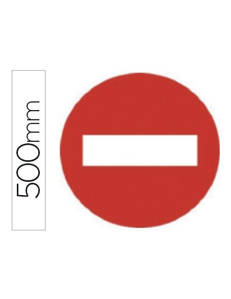 Pictograma syssa señal vial entrada prohibida...