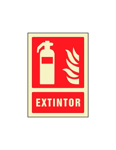 Pictograma syssa señal de extintor en pvc...