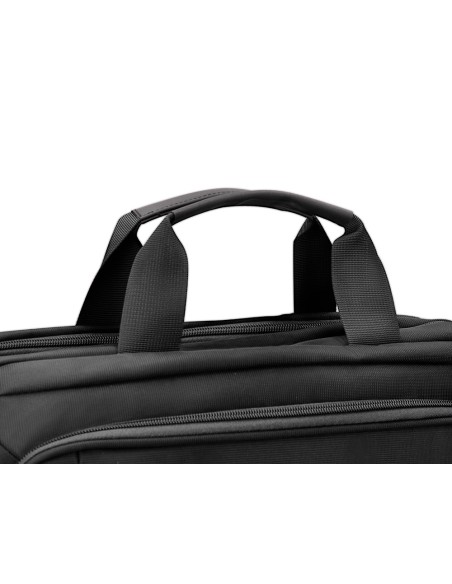 Maletin para portatil q-connect 15,5\" negro 1 asa 1 bolsillo exterior medidas 390x310x120mm