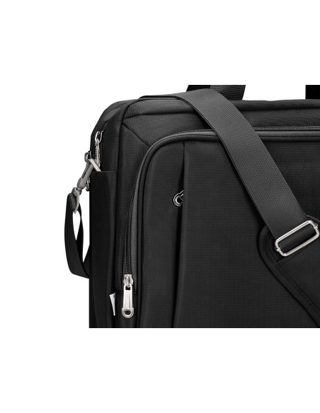 Maletin para portatil q-connect 15,5\" negro 1 asa 1 bolsillo exterior medidas 390x310x120mm
