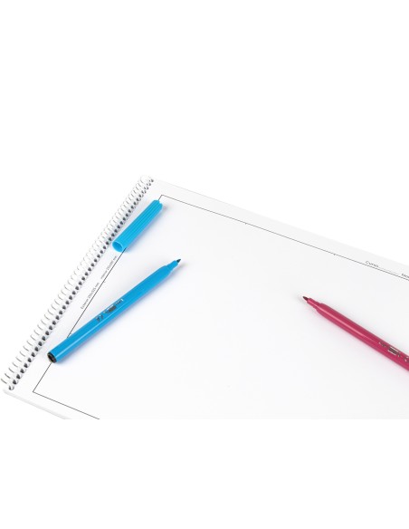Bloc dibujo liderpapel lineal espiral 230x325mm...