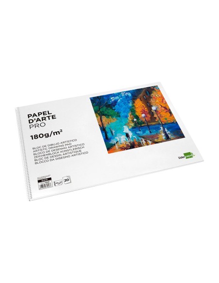 Bloc dibujo liderpapel artistico espiral...