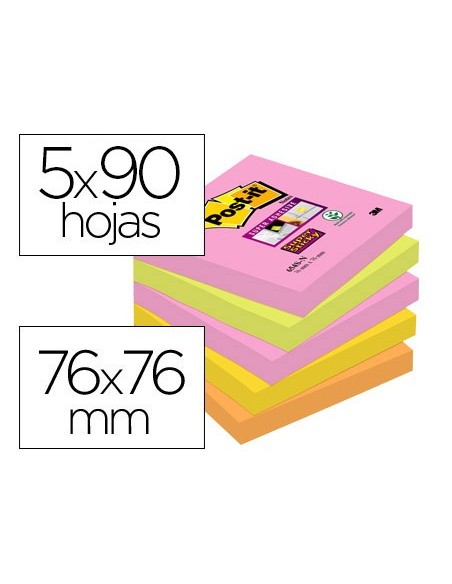 Bloc de notas adhesivas quita y pon post-it...