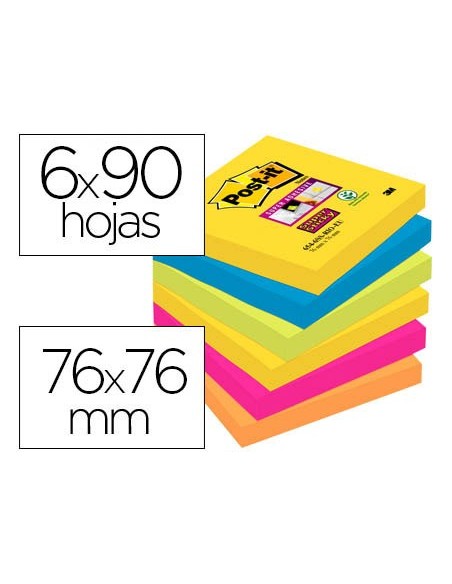 Bloc de notas adhesivas quita y pon post-it...