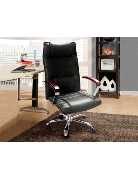 Silla de direccion q-connect con respaldo alto...