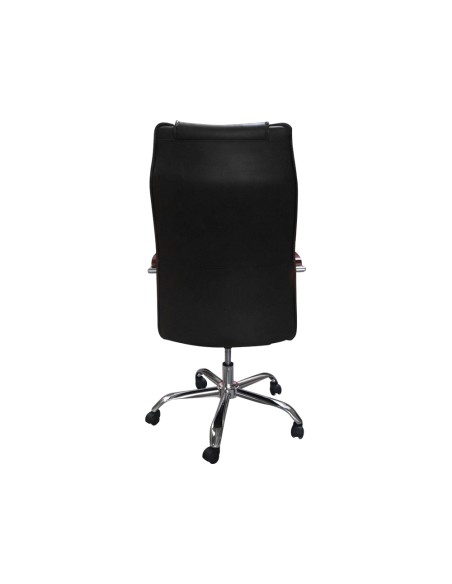 Silla de direccion q-connect con respaldo alto regulable en altura alto 1.190+60mm ancho 750mm y prof 520mm negra