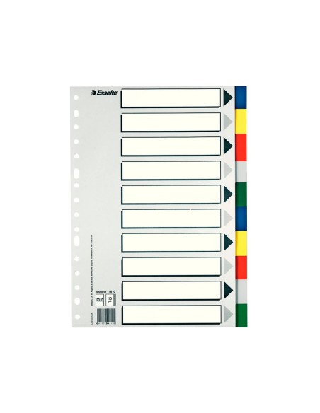 Separador esselte plastico juego de 10...