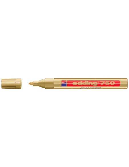 Rotulador edding punta fibra 750 oro punta...