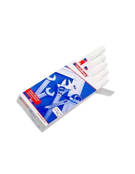Rotulador edding punta fibra 750 blanco punta...