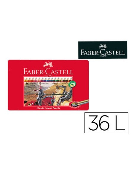 Lapices de colores faber castell caja metalica...