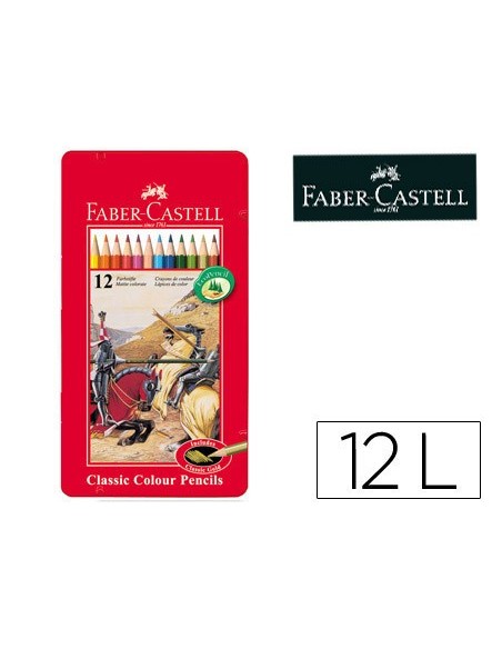 Lapices de colores faber castell caja metalica...