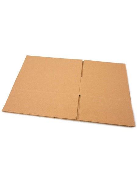 Caja para embalar q-connect am ericana carton 100% reciclado canal simple 5 mm color kraft 600x400x290 mm